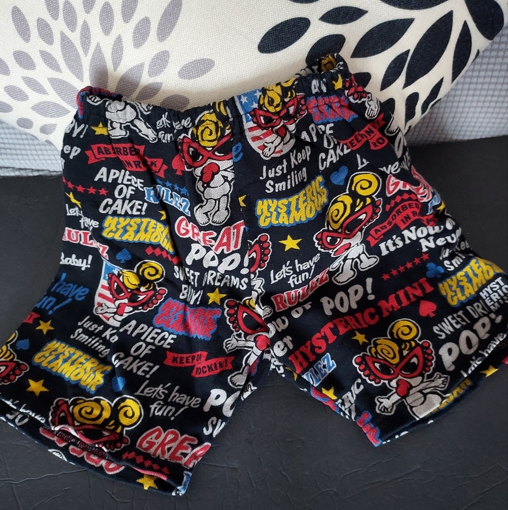 Japan Brand Hysteric Mini boy girl lovely cotton pattern shorts